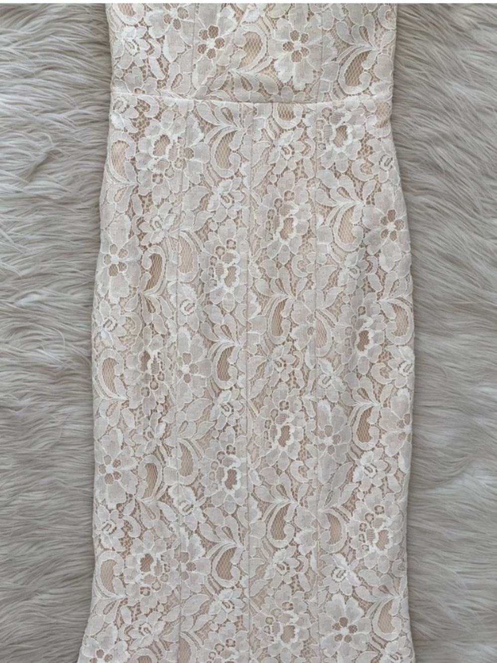 Jarlo Priscilla Maxi Dress Cream White Lace Halter Neck Sleeveless Gown 2 Petite - Picture 5 of 16